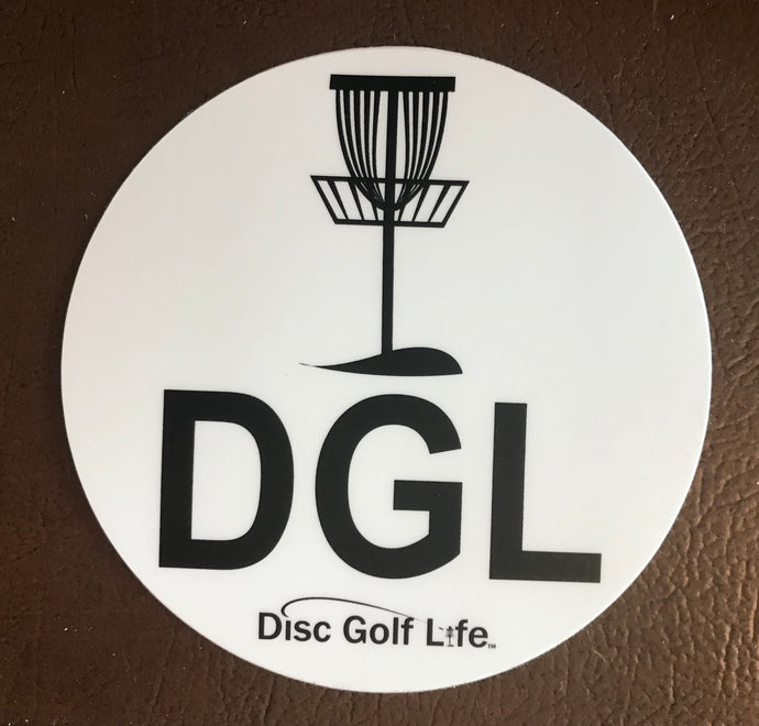 Disc Golf Life Basket Circle Sticker