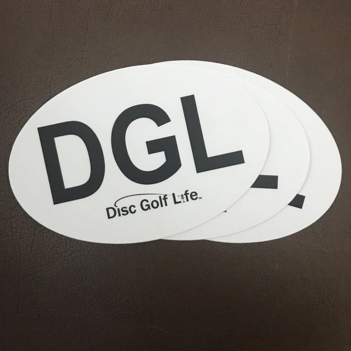 Disc Golf Life DGL Oval Sticker