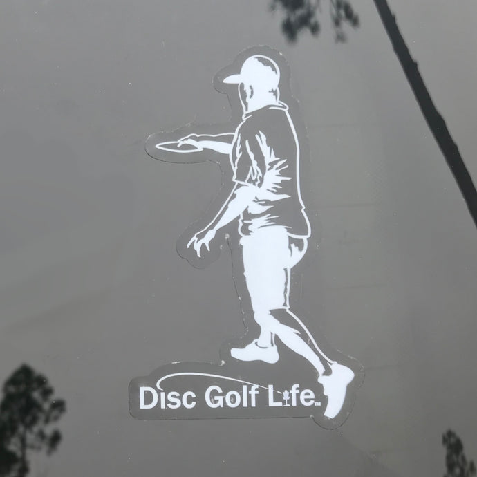 Disc Golf Life Throwing Man Decal
